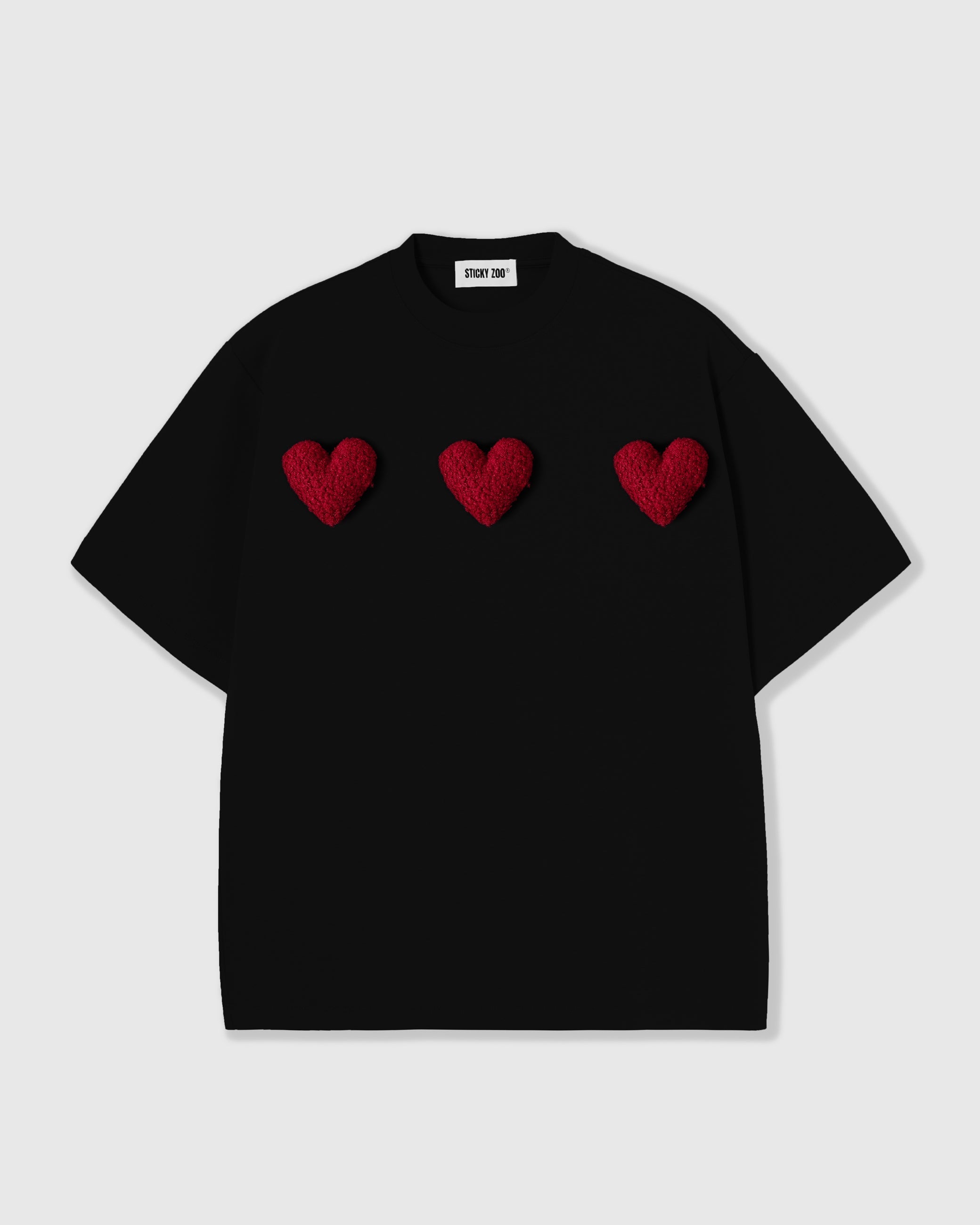 Camiseta Oversized Velvet Hearts