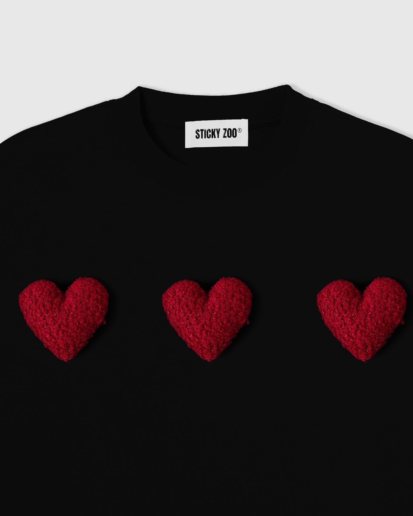 Camiseta Oversized Velvet Hearts