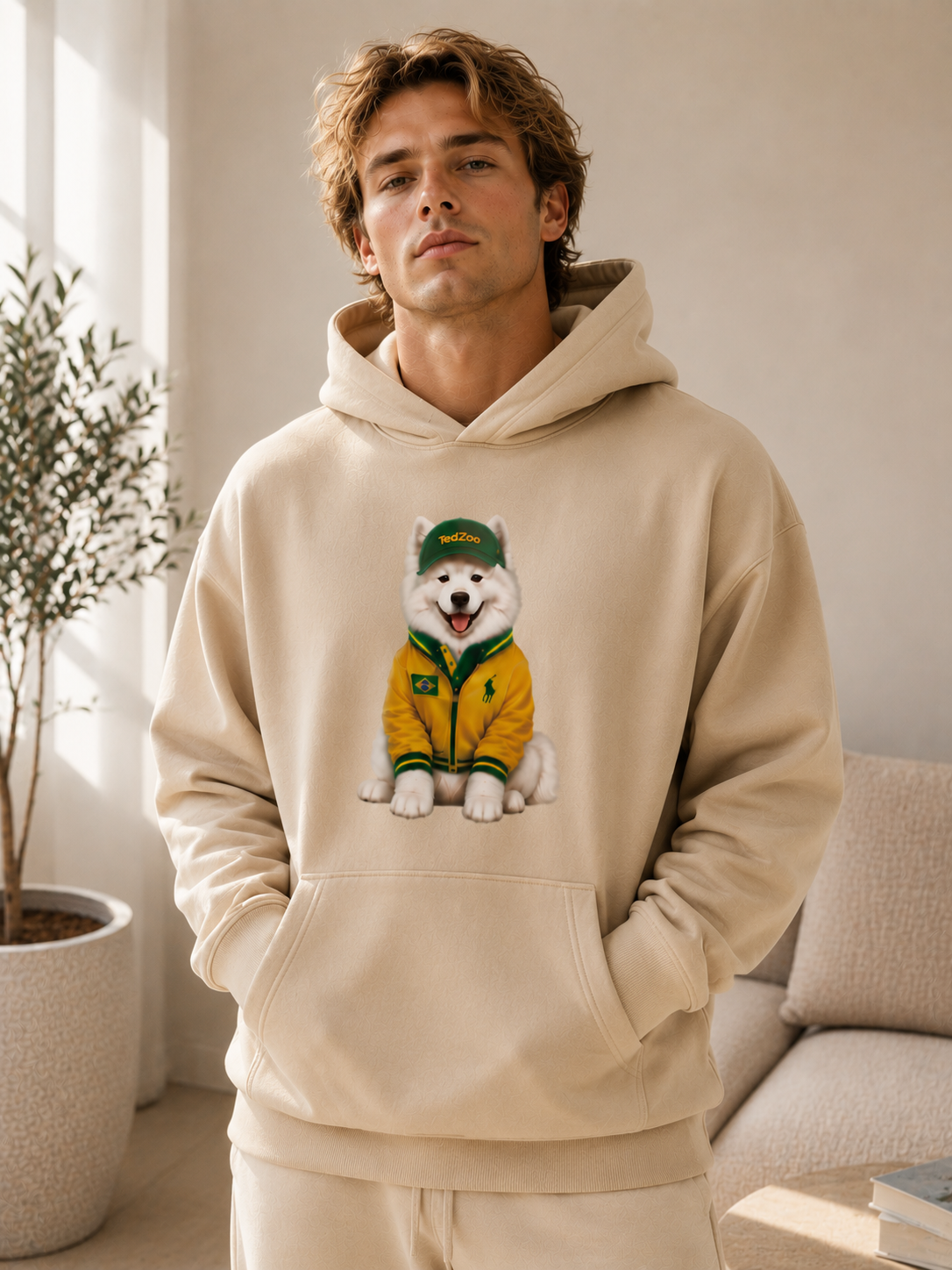 Moletom Com Capuz Tedzoo Samoeida