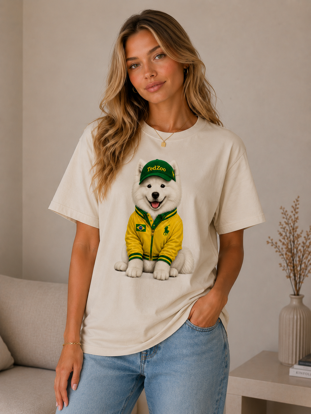 Camiseta Básica Tedzoo Samoeida
