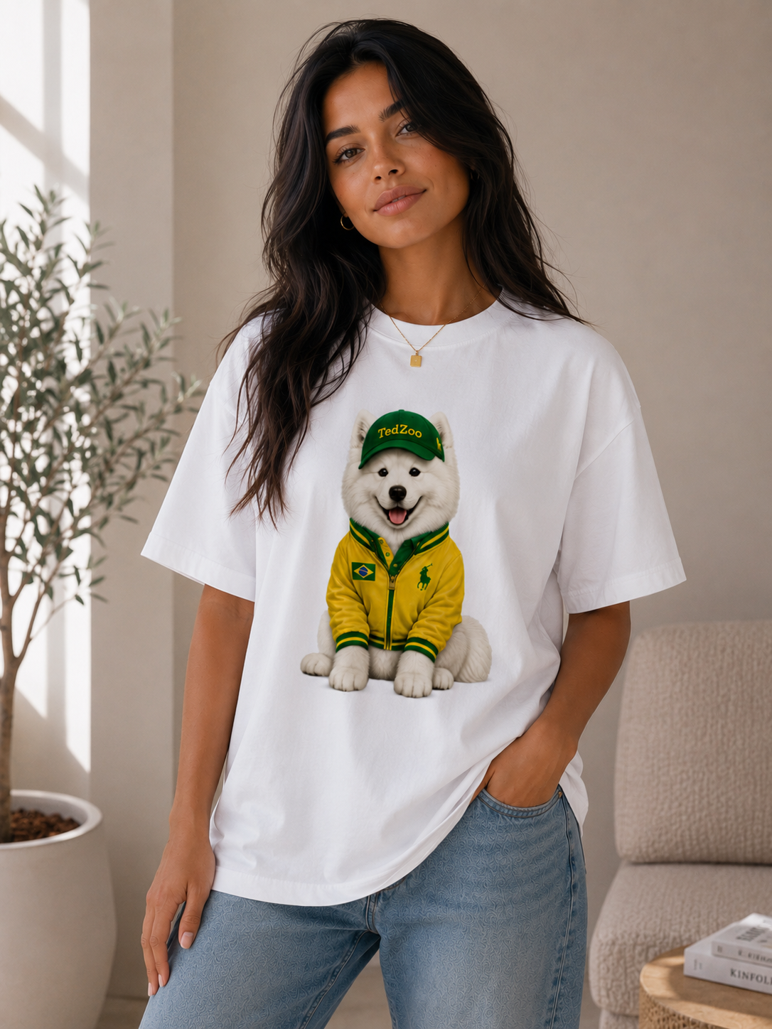 Camiseta Básica Tedzoo Samoeida