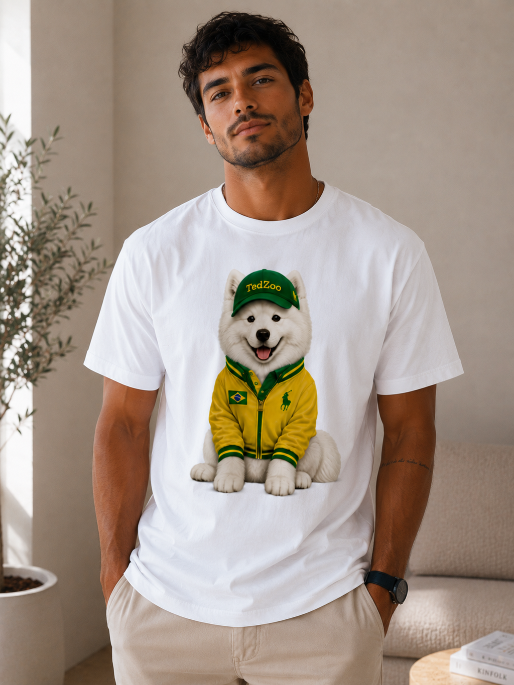Camiseta Básica Tedzoo Samoeida