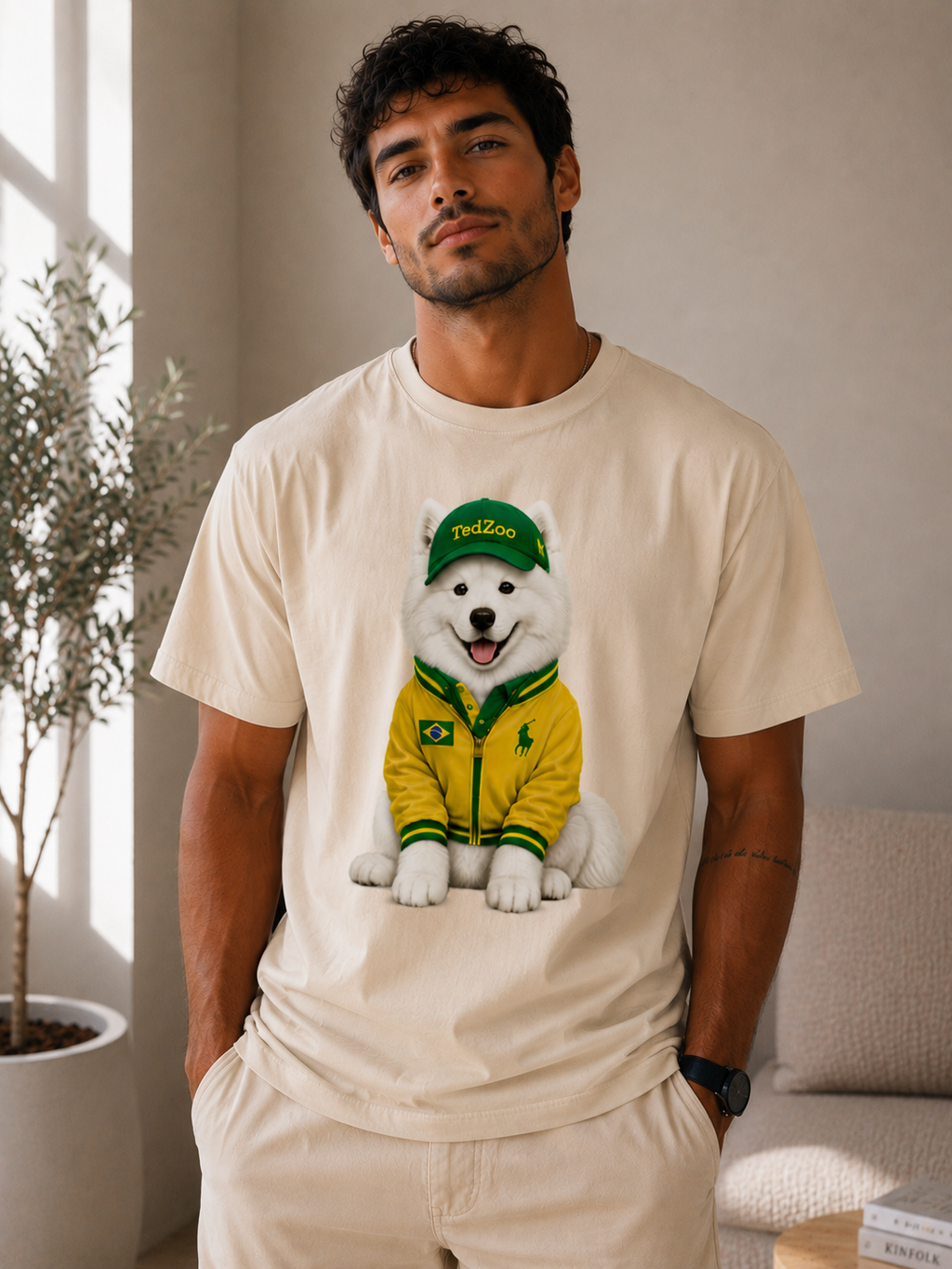 Camiseta Básica Tedzoo Samoeida