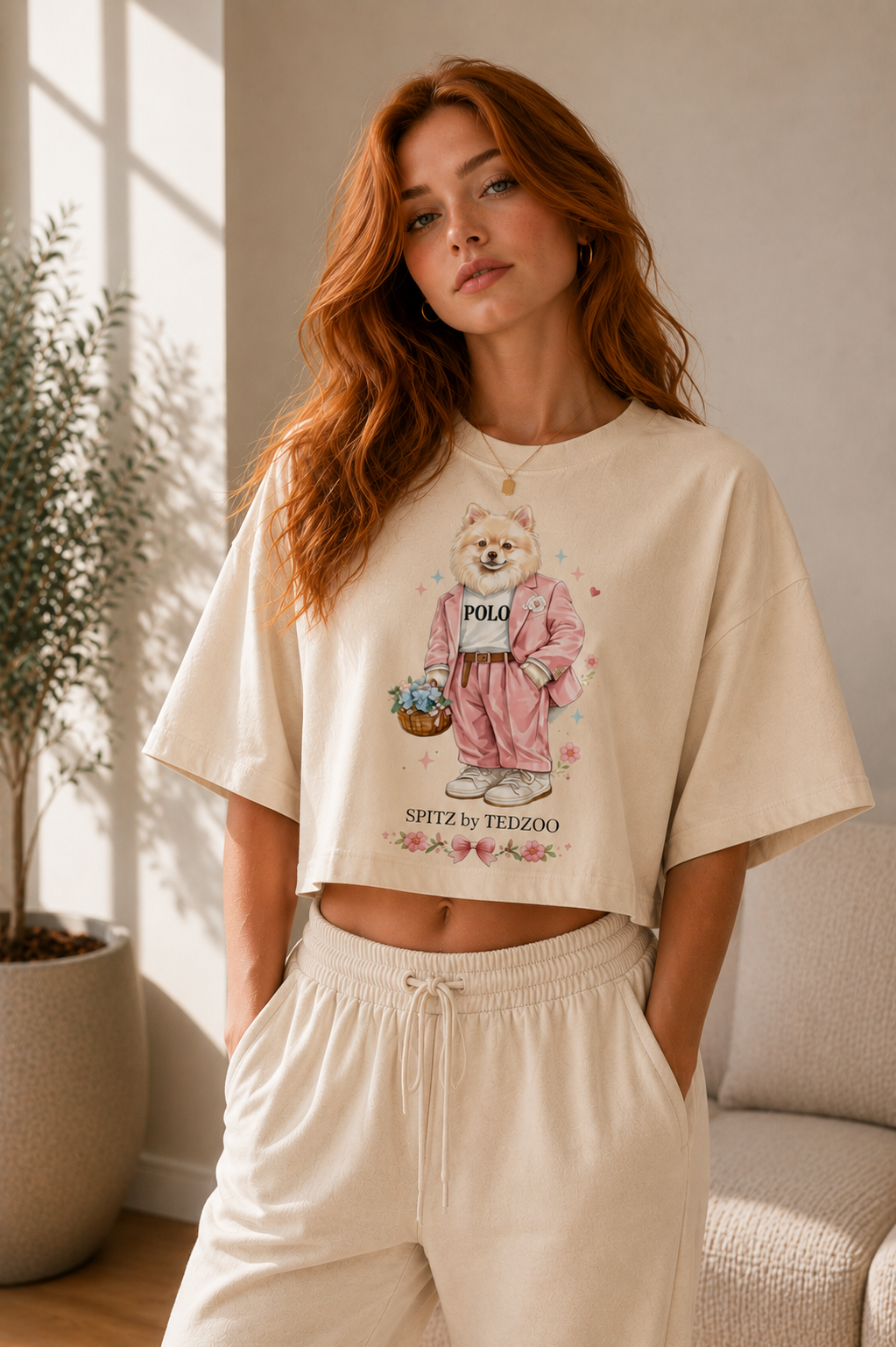 Cropped Oversized Tedzoo Spitz