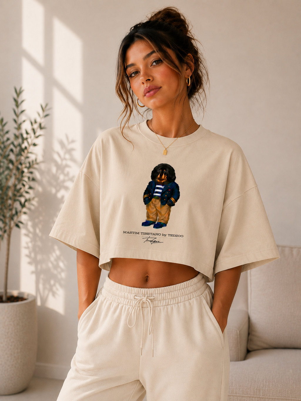 Cropped Oversized Tedzoo Mastim
