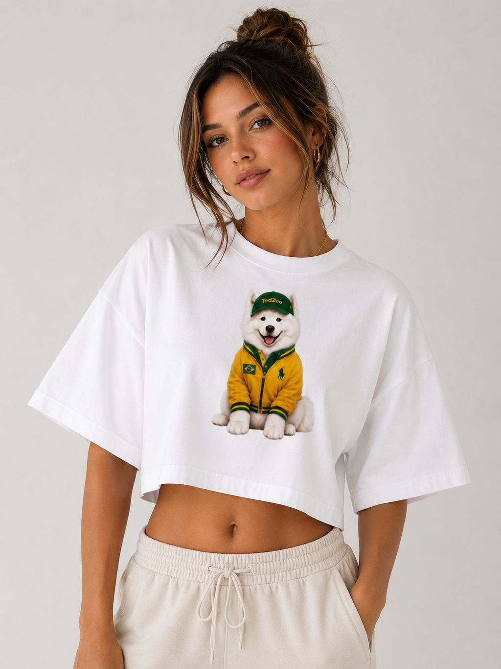 Cropped Oversized Tedzoo Samoeida