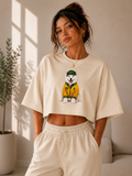 Cropped Oversized Tedzoo Samoeida