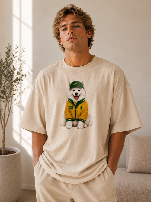 Camiseta Oversized Tedzoo Samoeida