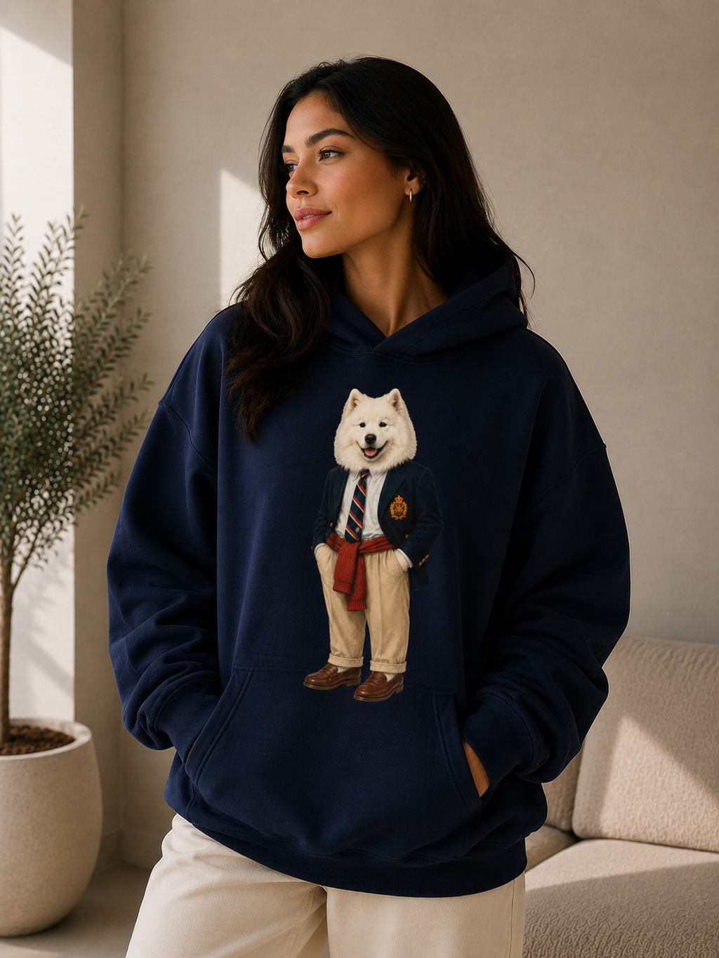 Moletom Com Capuz Tedzoo Samoeida