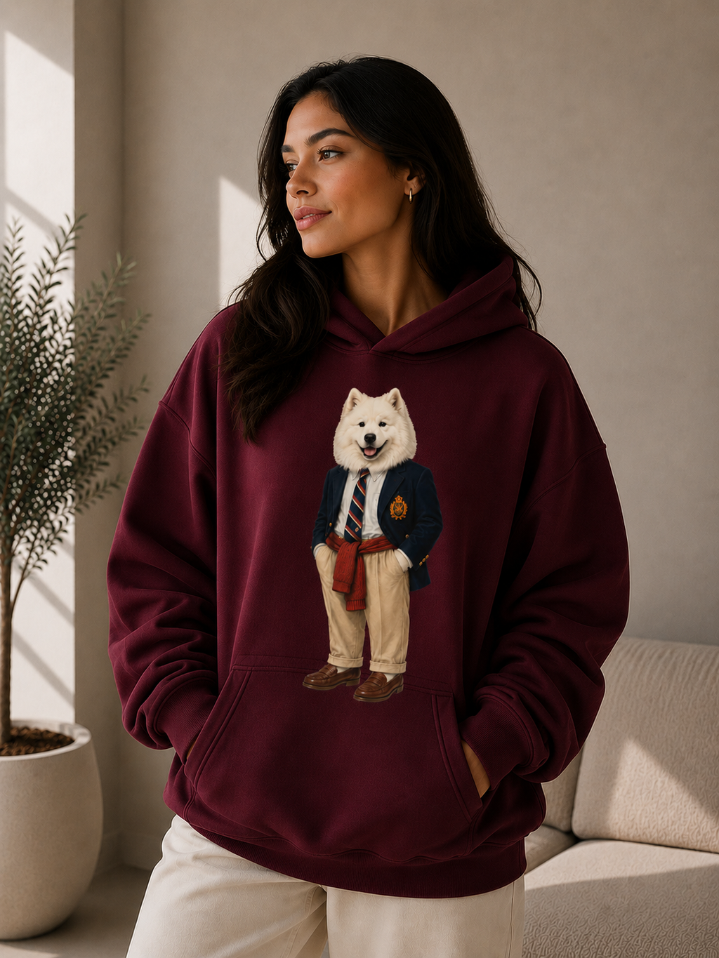 Moletom Com Capuz Tedzoo Samoeida