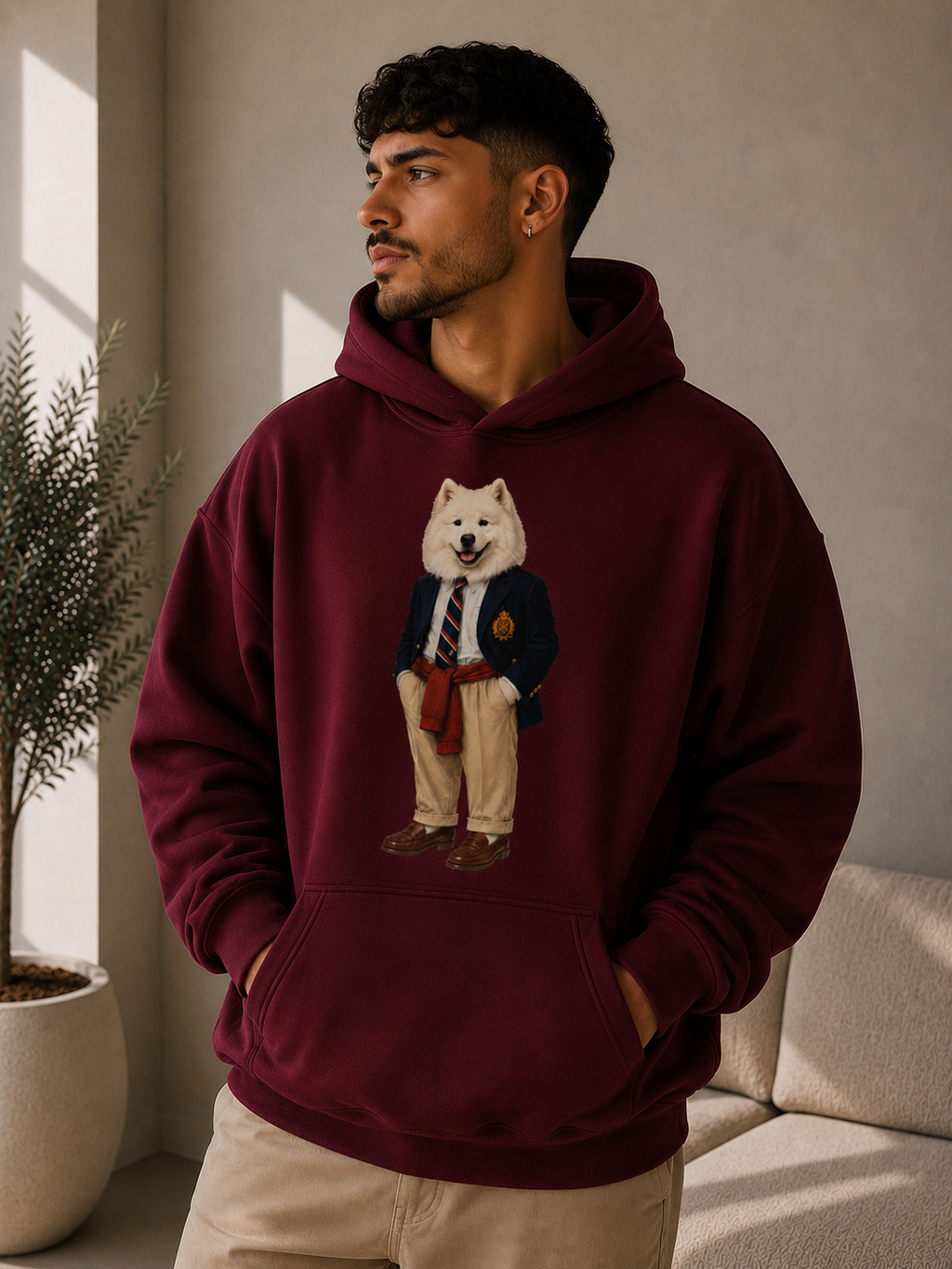 Moletom Com Capuz Tedzoo Samoeida
