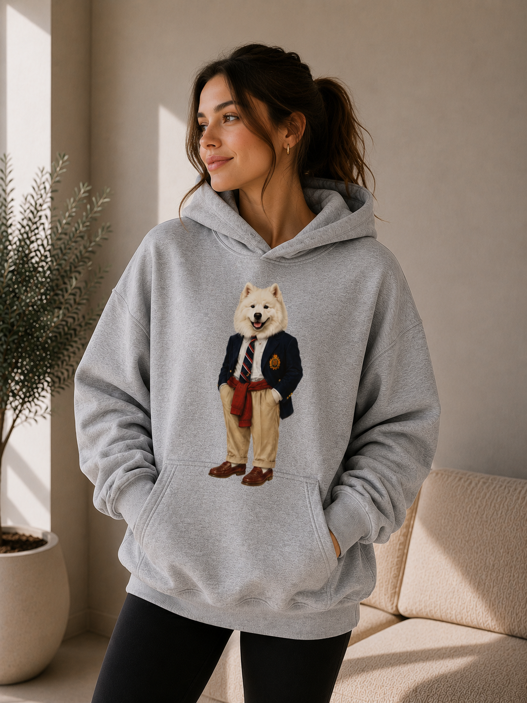 Moletom Com Capuz Tedzoo Samoeida
