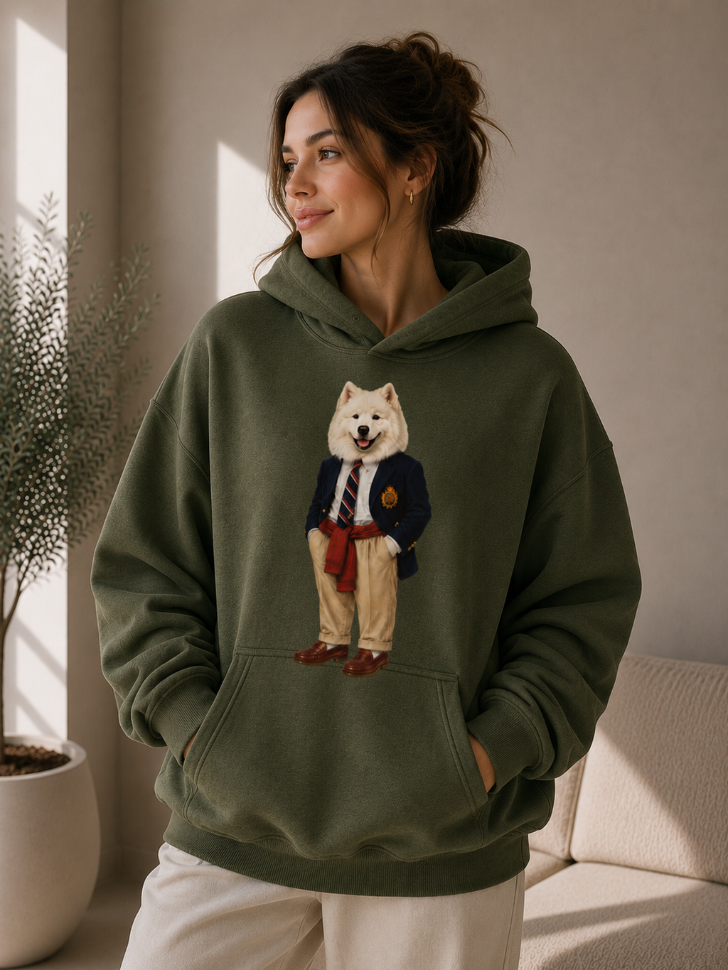 Moletom Com Capuz Tedzoo Samoeida