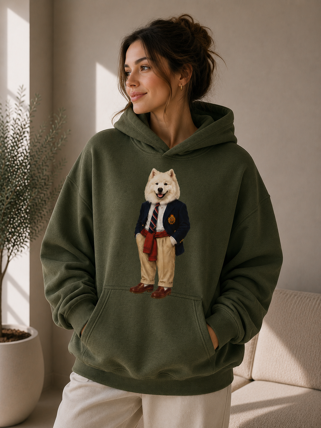 Moletom Com Capuz Tedzoo Samoeida