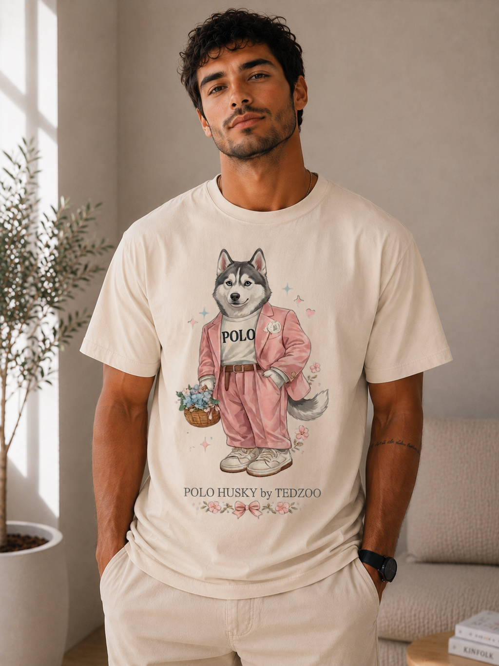 Camiseta Básica Tedzoo Husky