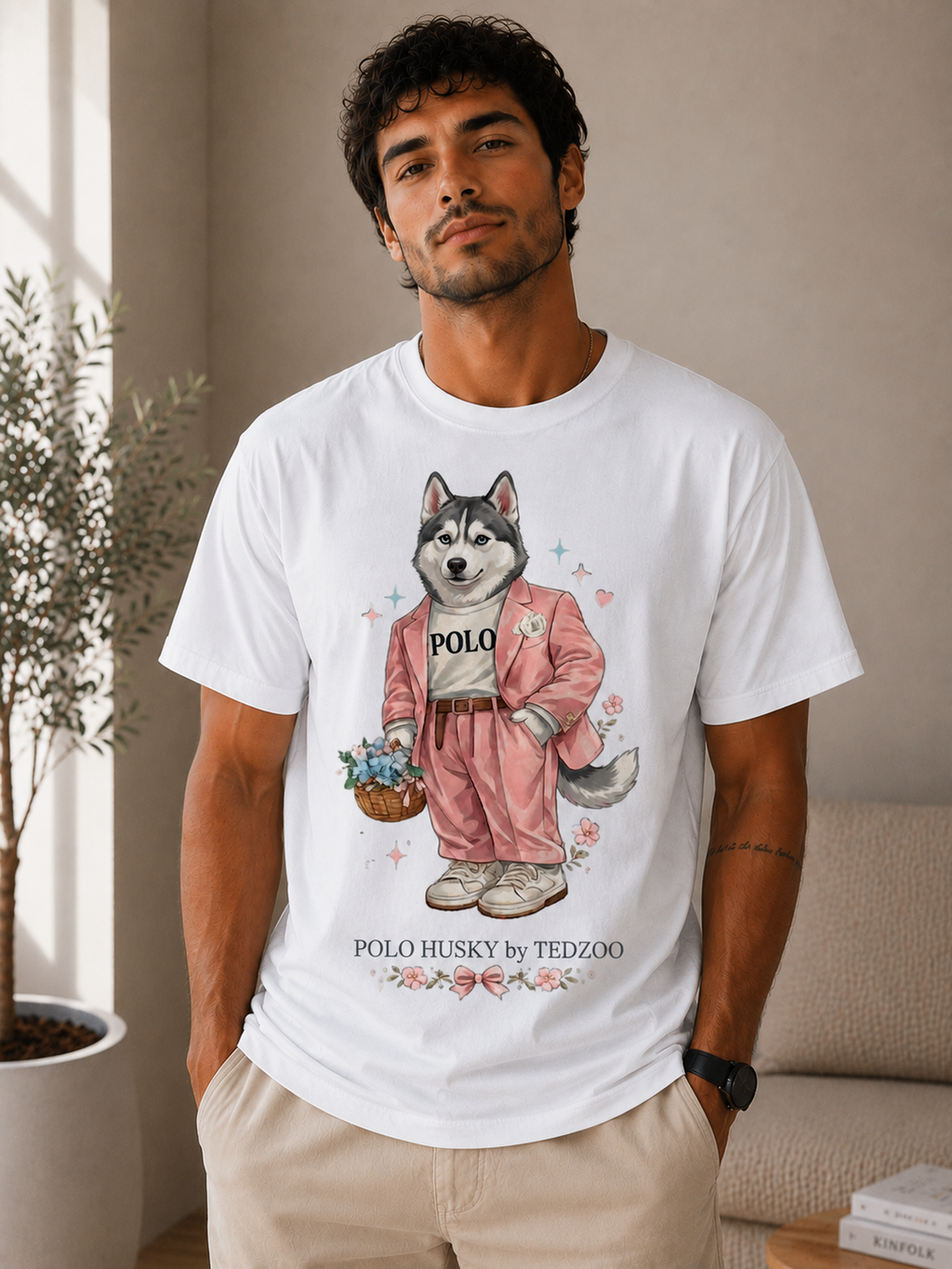 Camiseta Básica Tedzoo Husky