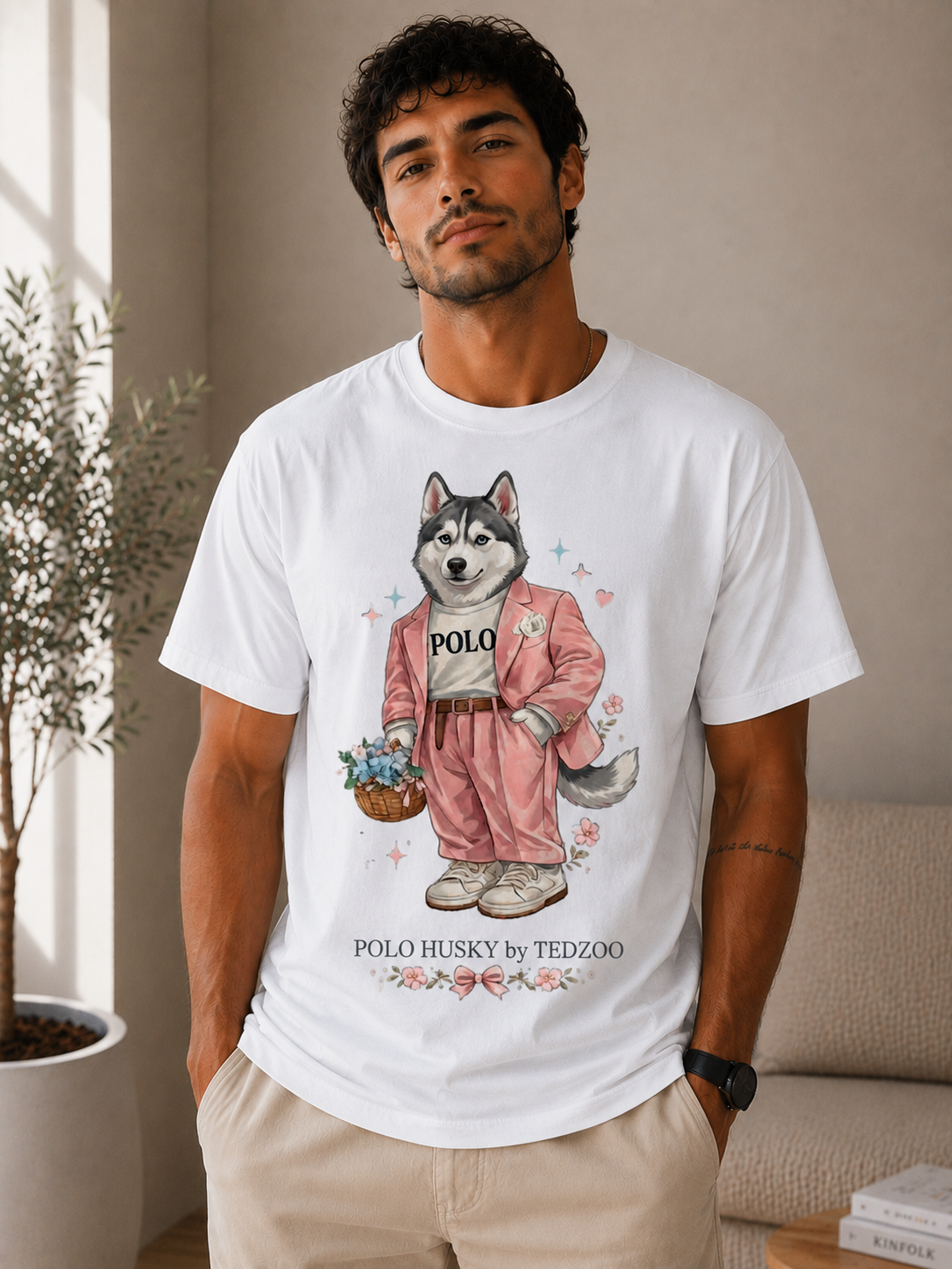 Camiseta Básica Tedzoo Husky