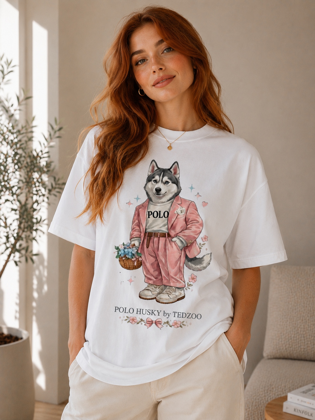 Camiseta Básica Tedzoo Husky