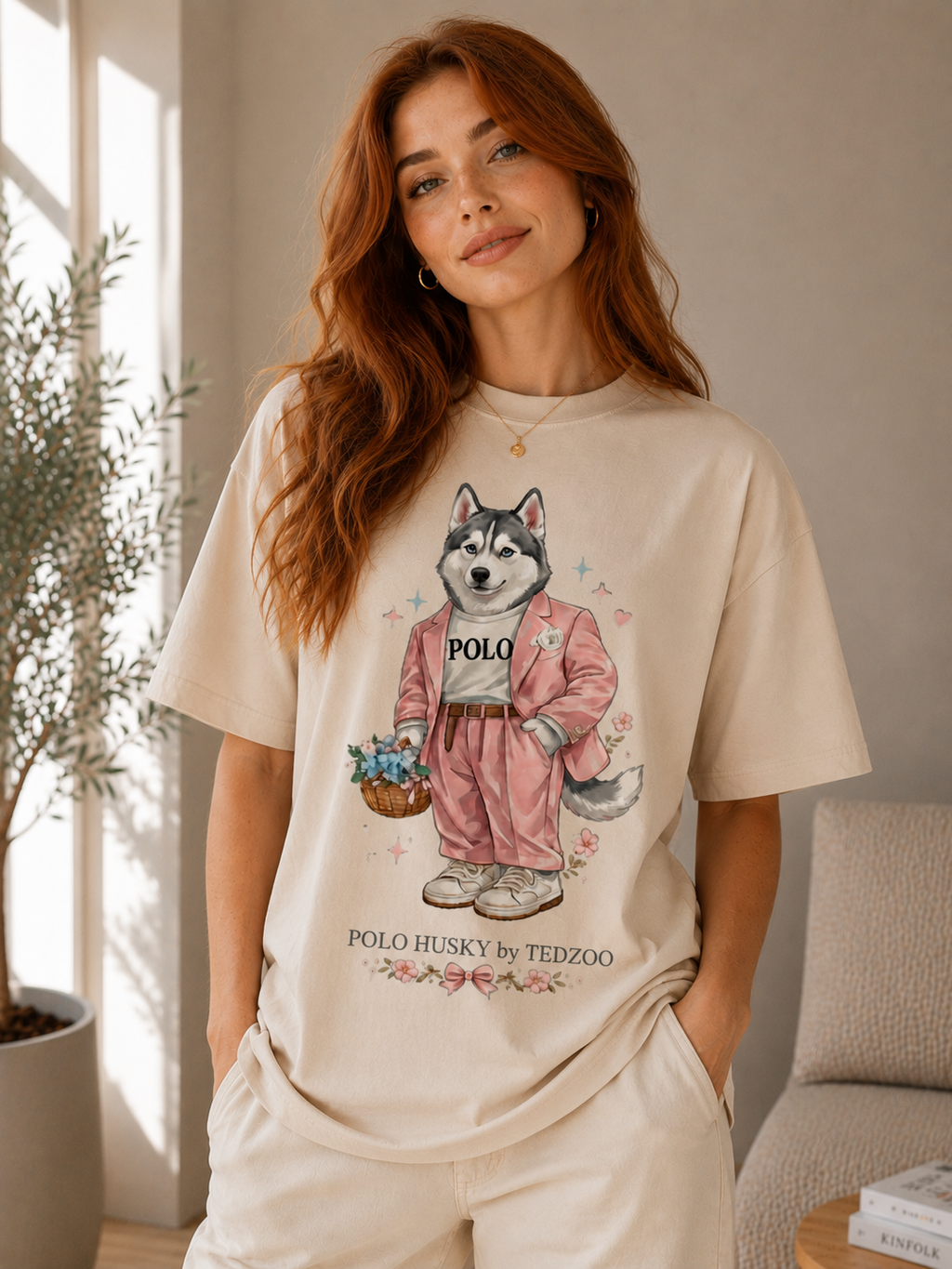 Camiseta Básica Tedzoo Husky