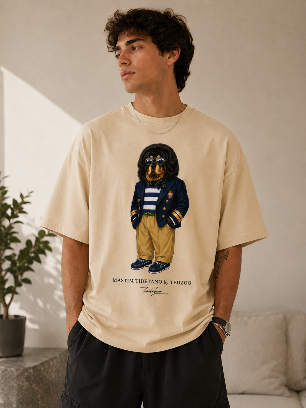 Camiseta Oversized Tedzoo Mastim