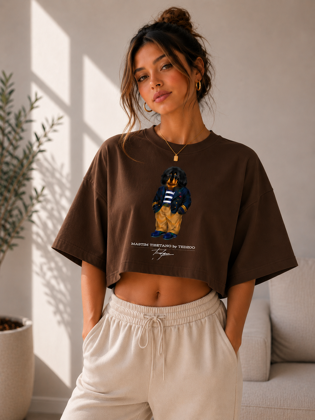 Cropped Oversized Tedzoo Mastim