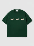Camiseta Oversized Dachshund Trio