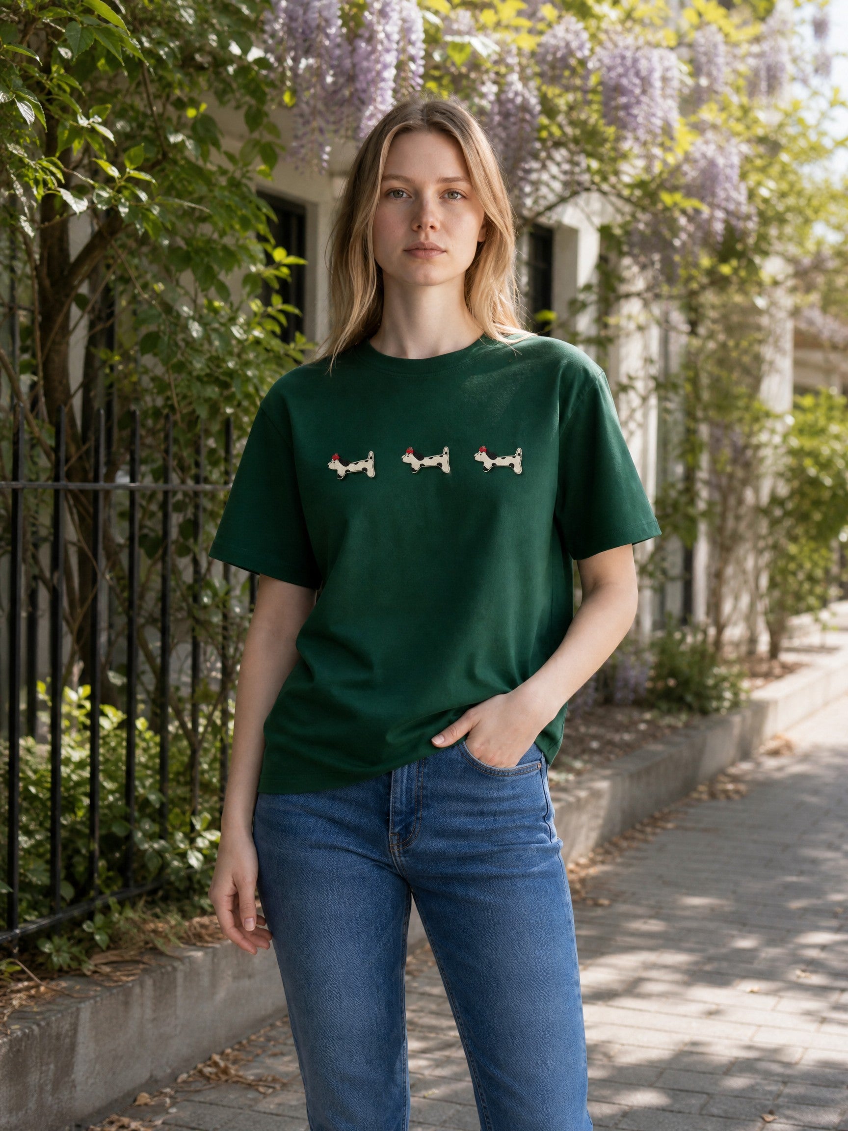 Camiseta Oversized Dachshund Trio